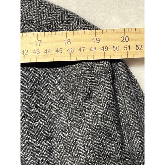 Joseph Abboud XL 44R Mens Blue Gray Herringbone Tweed Blazer Sport Coat Jacket - Picture 10 of 14